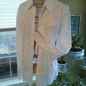 Michael  Kors ruffle front top